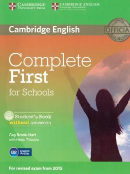 COMPLETE FIRST FOR SCHOOLS SB WO ANSWER W CD-ROM 1