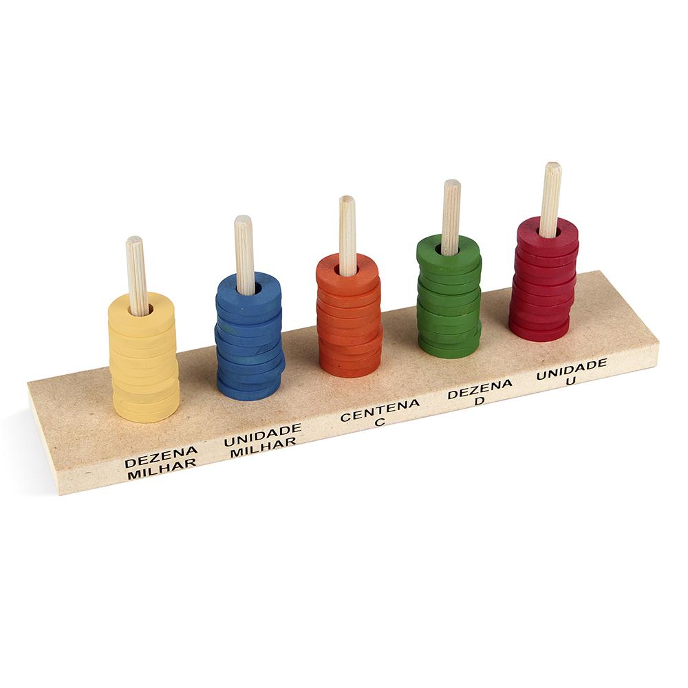 ÁBACO ABERTO 50 ARGOLAS DE MDF - PVC ENC.