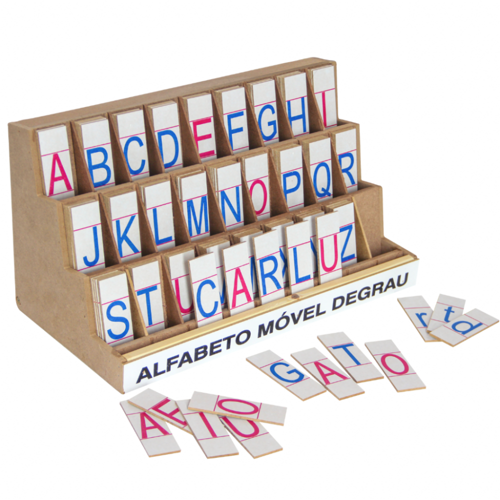 ALFABETO MÓVEL DEGRAU-MDF 130PCS