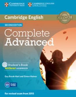 COMPLETE ADVANCED SB W/O ANS & CDROM 2ED