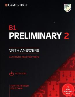 B1 PRELIMINARY 2 SB W/ANS W/AUDIO ONL W/RESOURCE P
