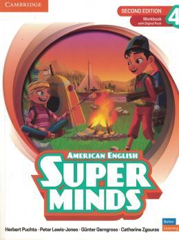 AMER SUPER MINDS 4 WB W/DIGITAL PACK 2ED