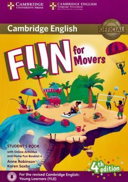FUN FOR MOVERS SB W/ONLINE ACTIVITIES W/AUDIO HOME FUN 4ED