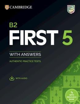 B2 FIRST 5 SB WITH ANSWERS WITH AUDIO WITH RESOURCE BANK
