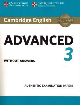 CAMBRIDGE ENGLISH ADVANCED 3 SB W/O ANSWERS